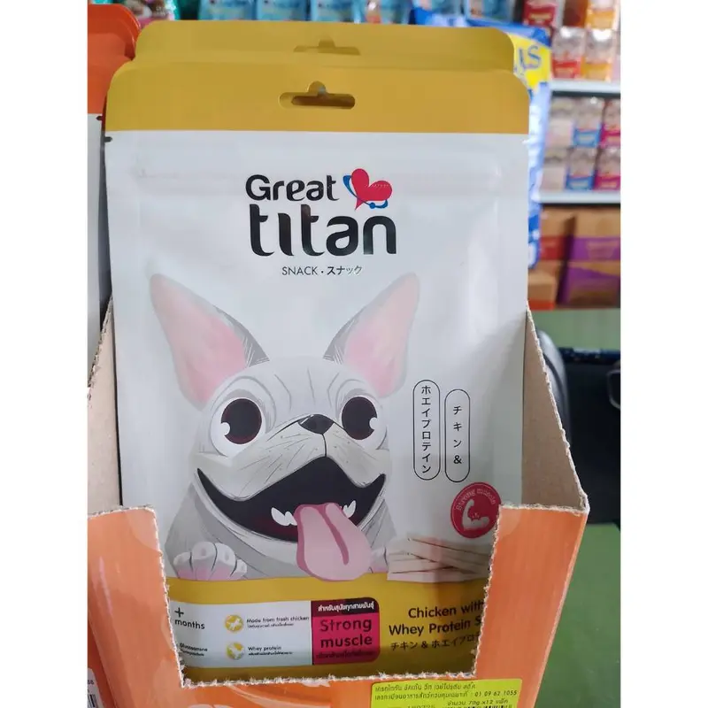 สแนค ขนม​สุนัข​ Great​ titan​ Snack 70g. ขนมหมา อาหารสุนัข คละรส - ภาพที่ 6