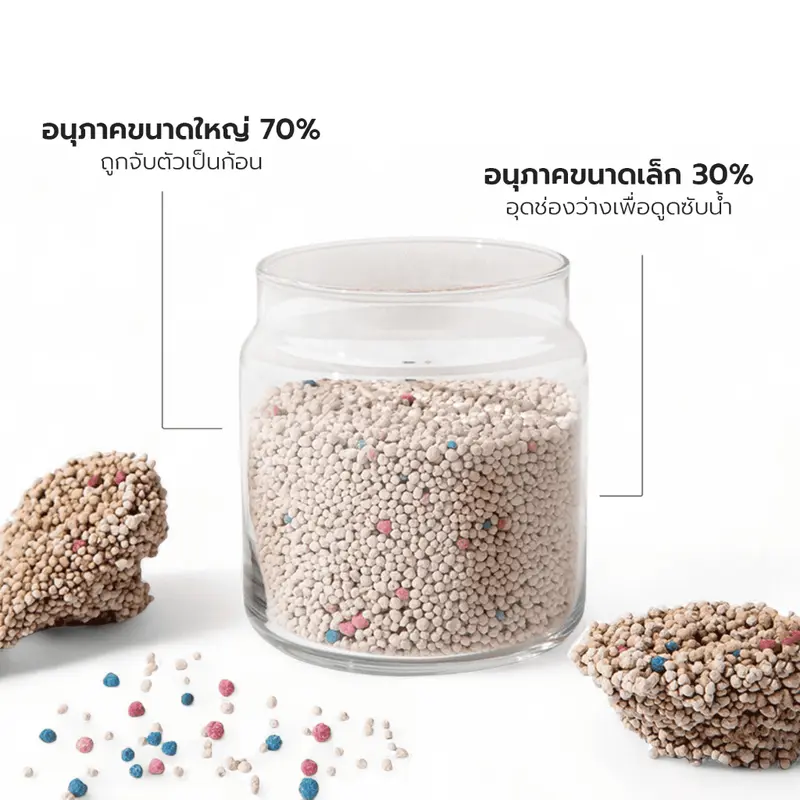 ทรายแมว 10 ลิตร ทรายแมวเบนโทไนท์ พีตัส ระงับกลิ่นได้ดี กลิ่นหอม จับตัวเป็นก้อนไว กลิ่นเลม่อน - ภาพที่ 6