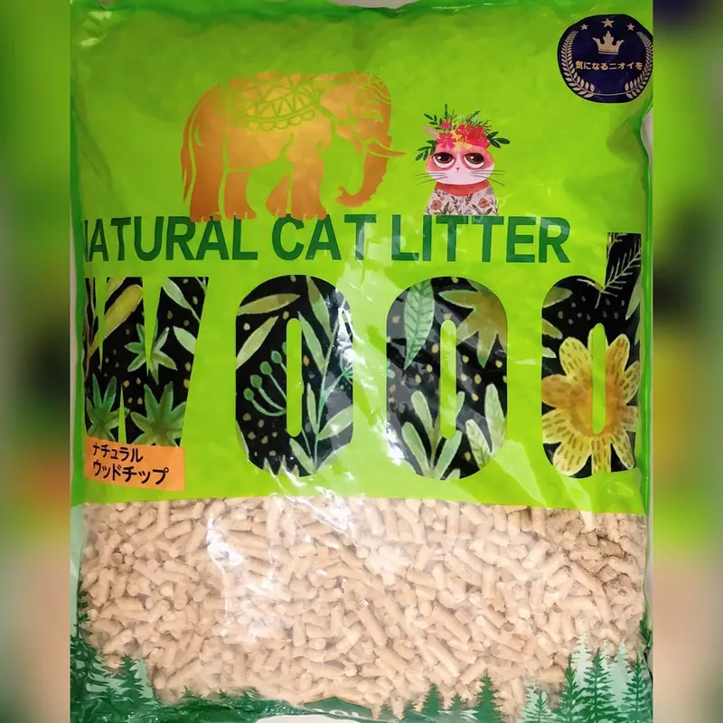 ทรายแมวไม้สน 10 ลิตร ไร้สารเคมี ดับกลิ่นได้ดี / Wood cat litter 10 L - ภาพที่ 3