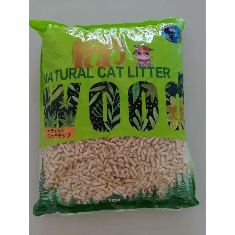 ทรายแมวไม้สน 10 ลิตร ไร้สารเคมี ดับกลิ่นได้ดี / Wood cat litter 10 L - ภาพที่ 6