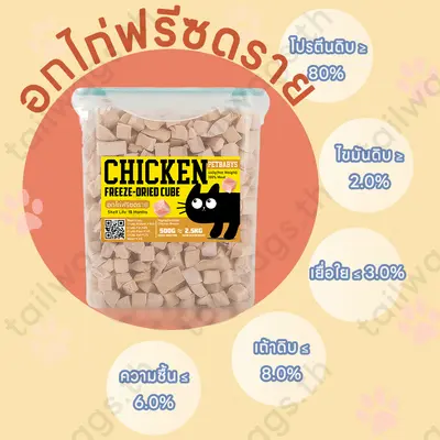 ขนมฟรีซดราย อกไก่ฟรีซดราย อกไก่แมวไก่ฟรีซดรายแมว… - ภาพที่ 4