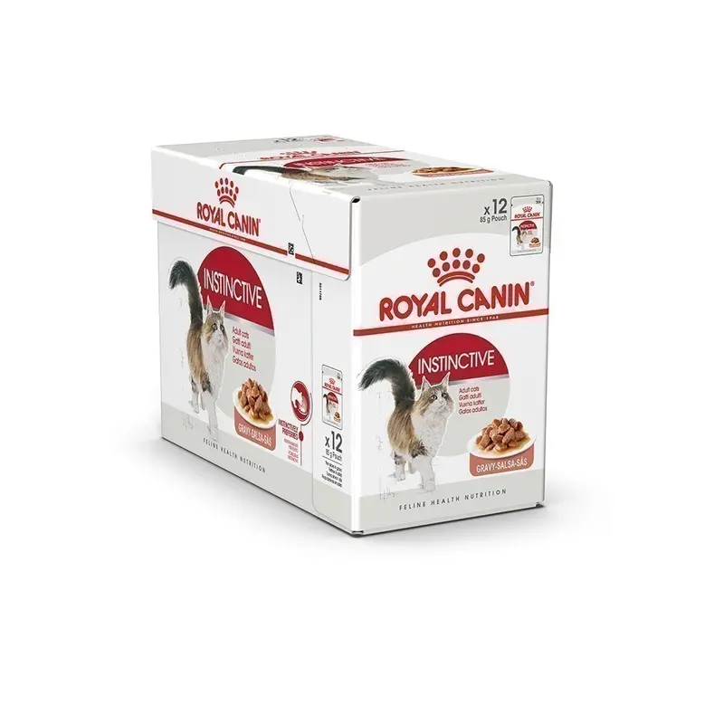 [ยกกล่อง12ซอง]Royal Canin Instinctive Pouch Gravy อาหารเปียกแมวโตอายุ12เดือนขึ้นไป(ซอสเกรวี่, Wet Cat Food, โรยัล คานิน) - ภาพที่ 4