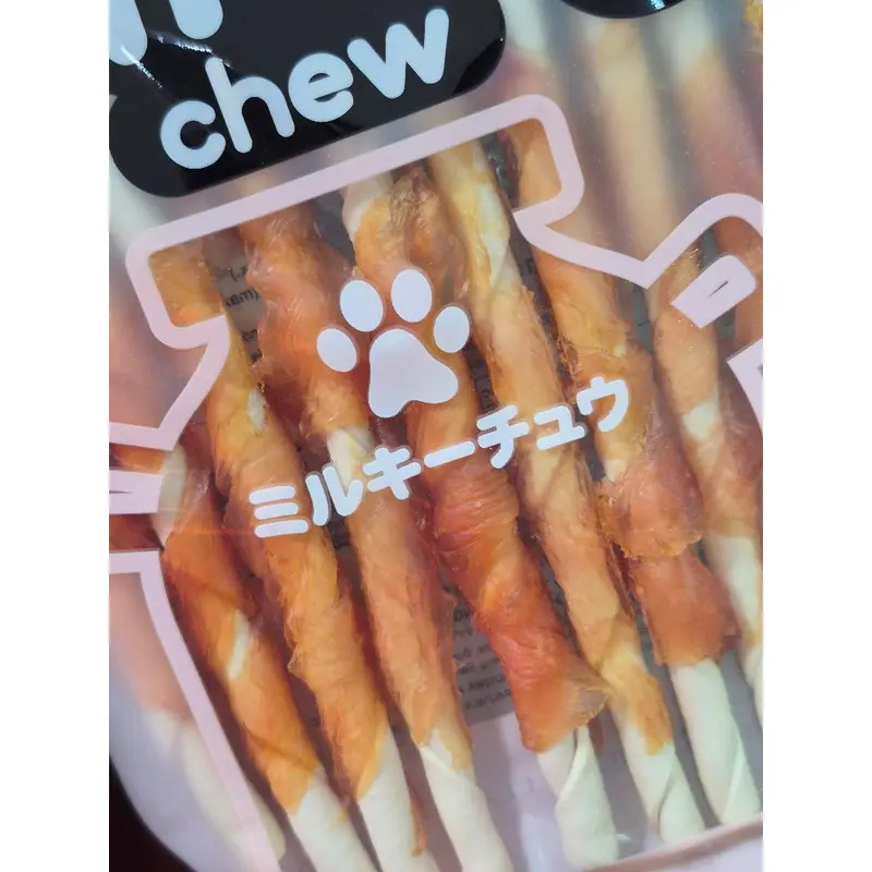 1244 Milky Chew / ขนมสุนัข ขนมหมา มิลกี้ชิว ไก่พันไวท์ทีสติ๊ก 10 ชิ้น 1แถม1 120บาท - ภาพที่ 6