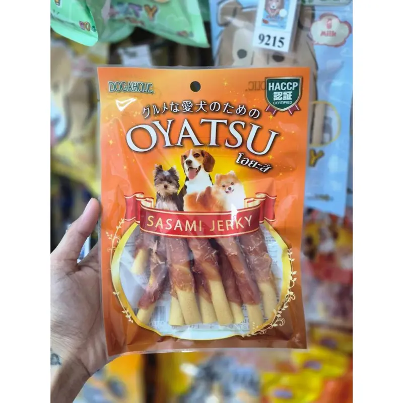 1445 Oyatsu / โอยะสึ ชิคเก้น แรพ ชีส ขนาดบรรจุ 9 ชิ้น ขนมสุนัข ขนมหมา 1แถม1 120บาท - ภาพที่ 3