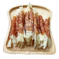 ขนมสุนัข สันในไก่พันปลาเส้น ขนมหมา ขนมแมว ไม่ปรุงรส 250กรัมประมาณ28-38ชิ้น - ภาพที่ 3