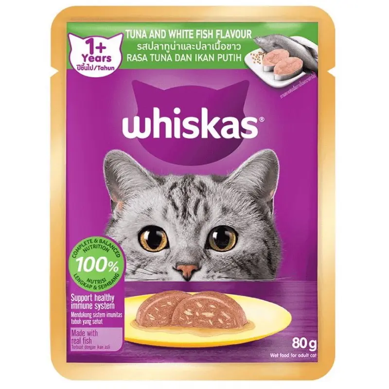 อาหารแมวเปียกวิสกัส Whiskas 80กรัมx28ซอง - ภาพที่ 4