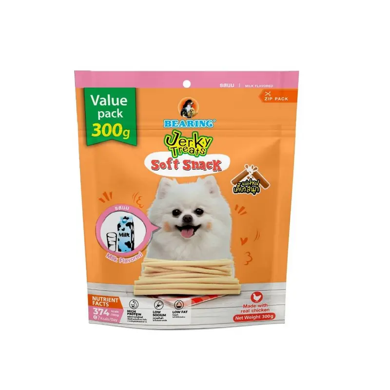 BEARING ขนมสุนัขขนมหมา เนื้อไก่อัดแท่ง Jerky Treats Soft Snack300กรัม - ภาพที่ 4