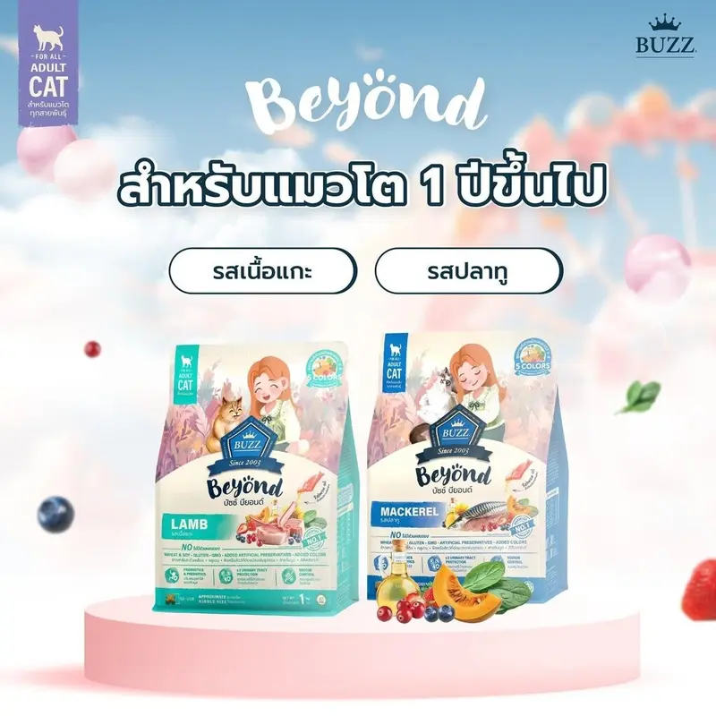 อาหารแมวเม็ดแห้ง Buzz Beyond สูตรไม่มีกลูเตน สำหรับแมวทุกสายพันธุ์ ขนาด 1 kg - ภาพที่ 4
