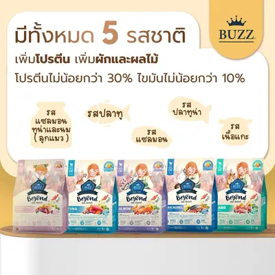 Buzz Beyond บัซซ์ บียอนด์ อาหารแมว กลูเตนฟรี ปลาทู… - ภาพที่ 3