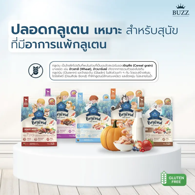 Buzz Beyond Dog อาหารสุนัข เกรดพรีเมี่ยม กลูเตนฟรี ขนาด 1.2 kg - ภาพที่ 3
