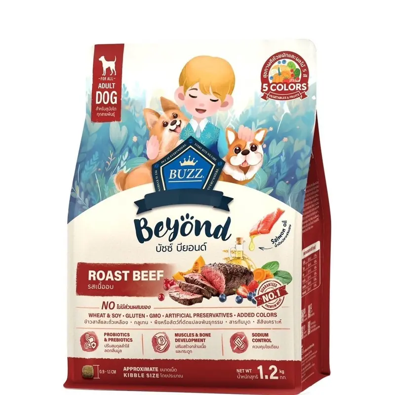 Buzz Beyond Dog อาหารสุนัข เกรดพรีเมี่ยม กลูเตนฟรี ขนาด 1.2 kg - ภาพที่ 5