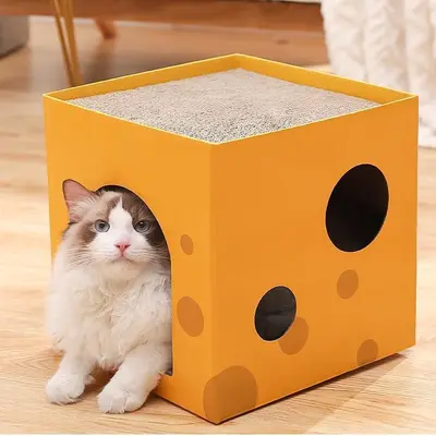 CAT TOY กระดาษลับเล็บแมวหลากสี คละสี ขนาด 43x21.5x3.5… - ภาพที่ 5