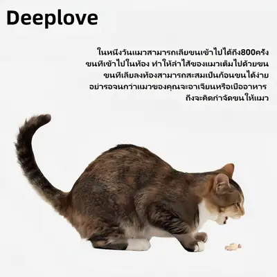 Deeplove ขนมแมว ทรงบาร์ ลดขนร่วง… - ภาพที่ 4