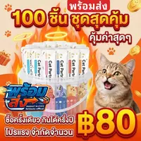 ✨ ที่สุดของความคุ้ม! Ketzuzu 100 ชิ้น (17g) ขนมแมวเลียเกรดส่งออก เนื้อมูสพรีเมียม หอมนุ่ม ทานง่าย สารอาหารครบในซองเดียว