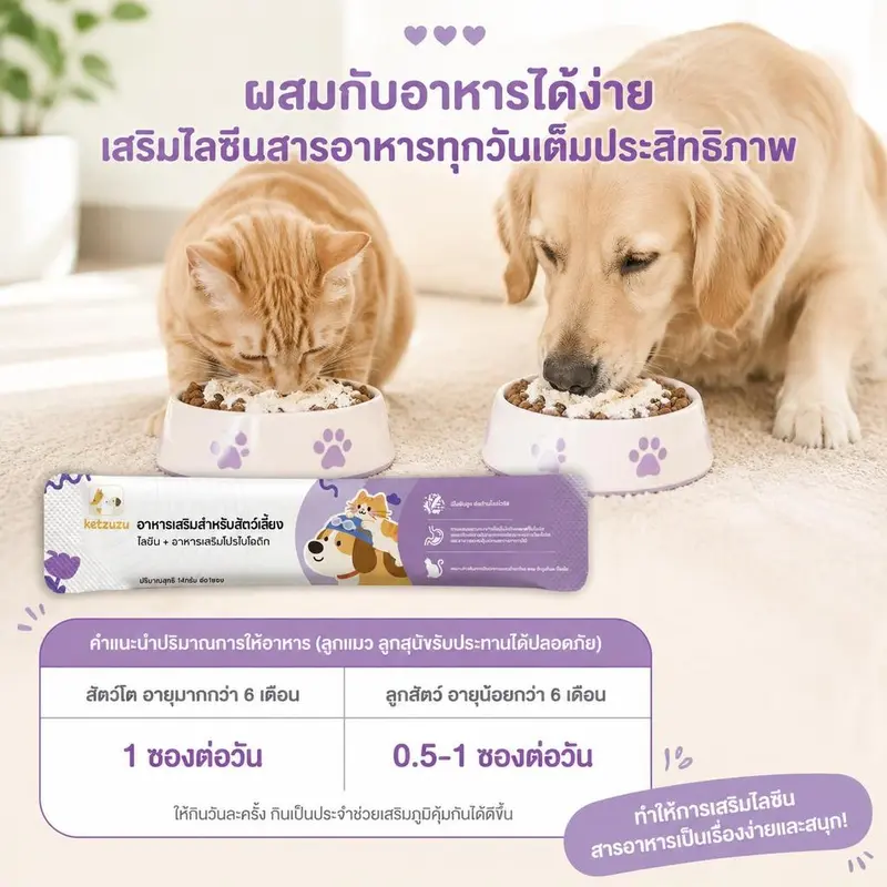 Ketzuzu 12/24 แพ็ค อาหารเสริมแมว อาหารเสริมสุนัข… - ภาพที่ 4