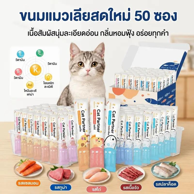 Ketzuzu ขนมแมวเลีย แมวชอบกินมาก อร่อยทุกคำ ขนมแมว 16g… Ketzuzu ขนมแมวเลีย แมวชอบกินมาก อร่อยทุกคำ ขนมแมว 16g…