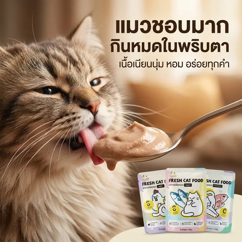 Ketzuzuอาหารแมว เกรดพรีเมี่ยม ไม่เค็ม ไม่ใส่สารปรุงแต่ง ทุกช่วงวัย 70g - ภาพที่ 4