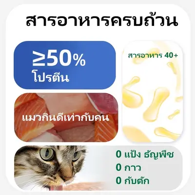 อาหารเปียกแมว โปรตีนสูง รสแซลมอน… - ภาพที่ 5