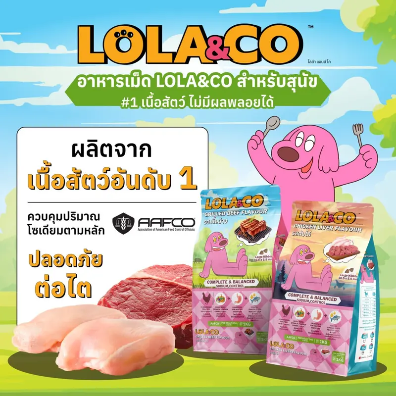 [กระสอบ] Lola & Co อาหารสุนัขแบบเม็ด ขนาด 7 kg - ภาพที่ 3