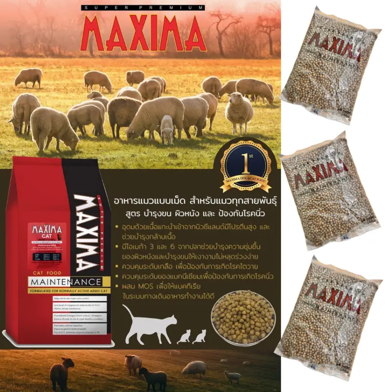 Maxima / Iconic อาหารแมว ควบคุมความเค็ม ป้องนิ่วและไต 1 KG - ภาพที่ 6
