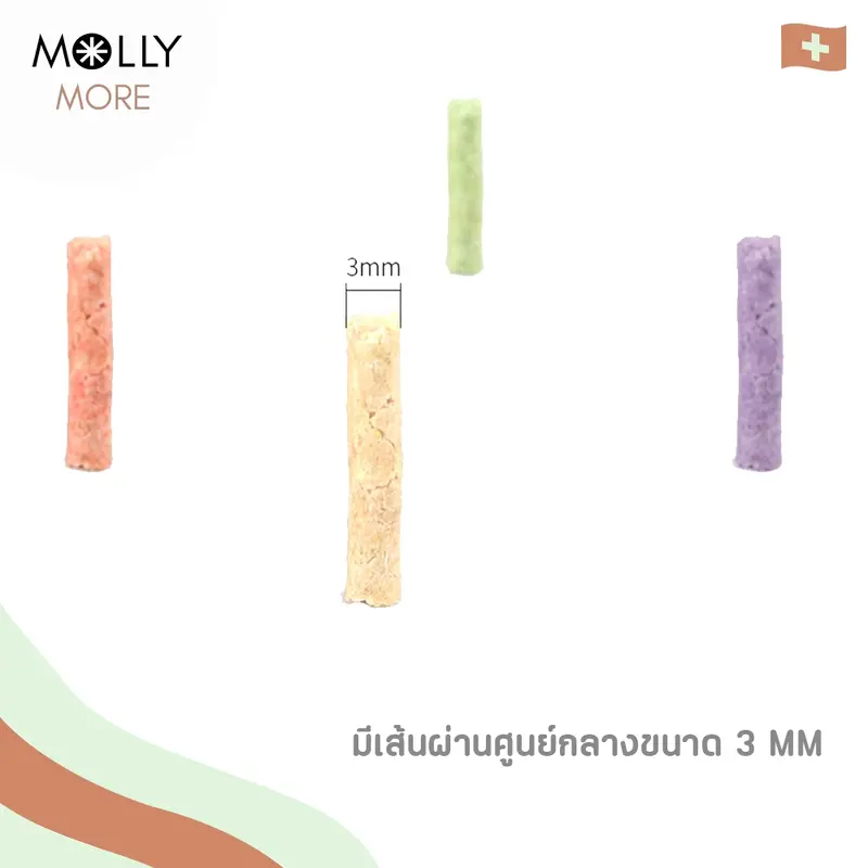 MOLLY ทรายเต้าหู้ออร์แกนิค​ แบรนด์​ MOGU ผลิตจากถั่วเหลืองธรรมชาติ Cat Litter ทรายเเมว ถุงเเบ่ง 1 kg - ภาพที่ 4
