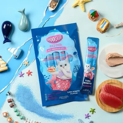 ขนมแมวเลีย Moochie เสริมภูมิ ไม่เติมเกลือ สารกันบูด 25… - ภาพที่ 3