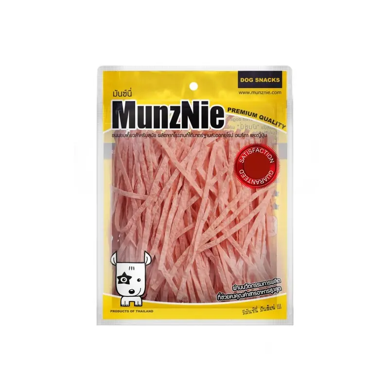 MunzNie ขนมขบเคี้ยวสัตว์เลี้ยง ขนมหมา ขนมแมว ปลาเส้น บิสกิต ขนาด 70-200 กรัม - ภาพที่ 5