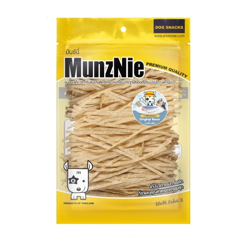 MunzNie ขนมขบเคี้ยวสัตว์เลี้ยง ขนมหมา ขนมแมว ปลาเส้น บิสกิต ขนาด 70-200 กรัม - ภาพที่ 6
