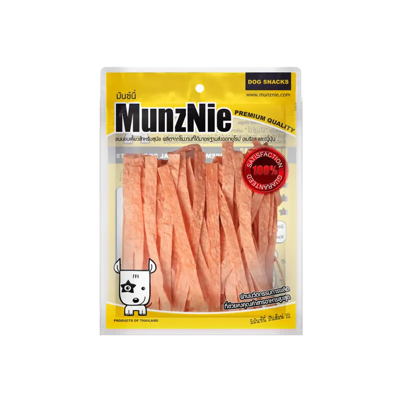 MunzNie ขนมสุนัขมันซ์นี่ ปลาเส้น สำหรับสุนัข-แมว ทุกสายพันธุ์ สัตว์ฟันแทะ ชูก้า - ภาพที่ 3