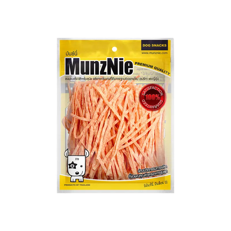 MunzNie ขนมสุนัขมันซ์นี่ ปลาเส้น สำหรับสุนัข-แมว ทุกสายพันธุ์ สัตว์ฟันแทะ ชูก้า - ภาพที่ 4