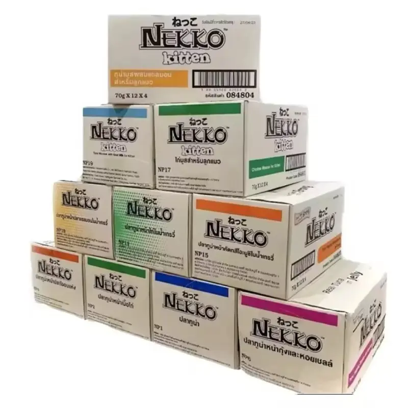 (ยกโหล) Nekko อาหารเปียกแมว ปริมาณ 70 กรัม จำนวน 12 ซอง สำหรับแมวทุกช่วงวัย ไม่คละรส - ภาพที่ 6