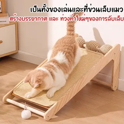 ที่ลับเล็บแมว ของเล่นแมว ฝนเล็บแมว ที่ฝนเล็บแมวลูกบอล… - ภาพที่ 4