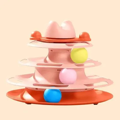 รางบอลแมว4ชั้น ของเล่นแมว รางบอลแมว รางบอล4ชั้น… - ภาพที่ 6