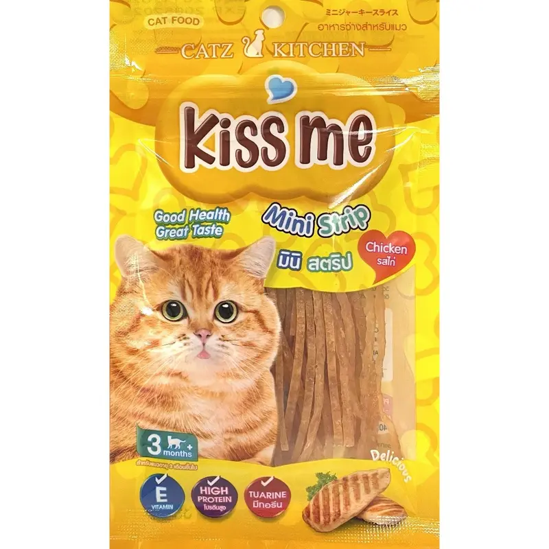 Pet8 ขนมแมว มินิสตริป ไก่สไลด์ อาหารว่างน้องเหมียว mini strip 3 flavor 35g Goodhealth&GoodTaste ปรับถุงใหม่ - ภาพที่ 4