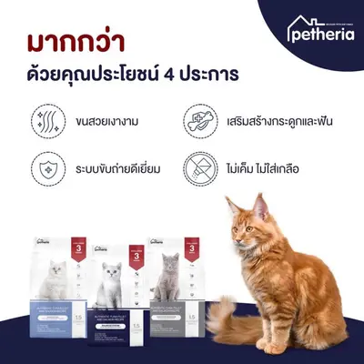 Petheria อาหารแมว เพ็ทเทอเรีย 1.5 กิโลกรัม ครบทุกสูตร… - ภาพที่ 4