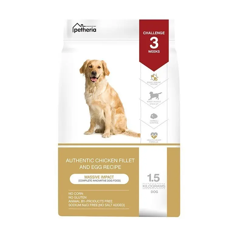 Petheria เพ็ทเทอเรีย อาหารสุนัข Gluten Free กลิ่นหอม ทานง่าย ไม่เติมเกลือ อาหารเม็ด ขนาด 1.5kg - ภาพที่ 6