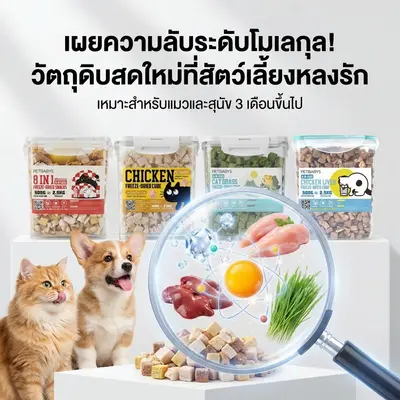 PETLUSCI ขนมแมวเลีย อกไก่ฟรีสดราย 100% ฮิวแมนเกรด… - ภาพที่ 4
