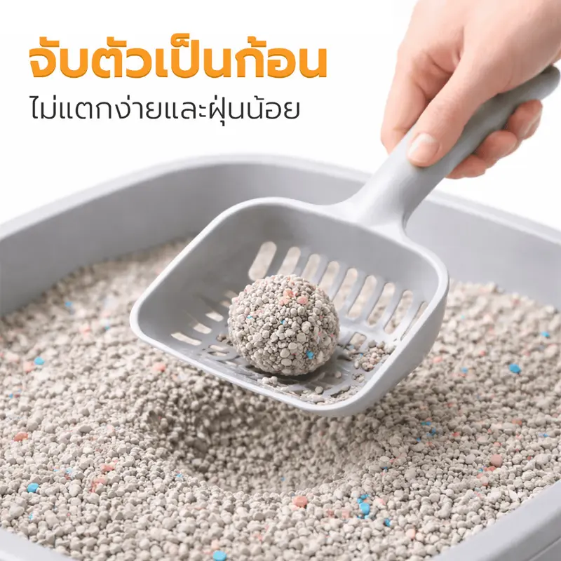Petus Litter ทรายแมว 10 ลิตร ทรายแมวเบนโทไนท์ กลิ่นมัทฉะ Cat litter ควบคุมกลิ่นได้ดี 1 ถุง และ 3 ถุง - ภาพที่ 5