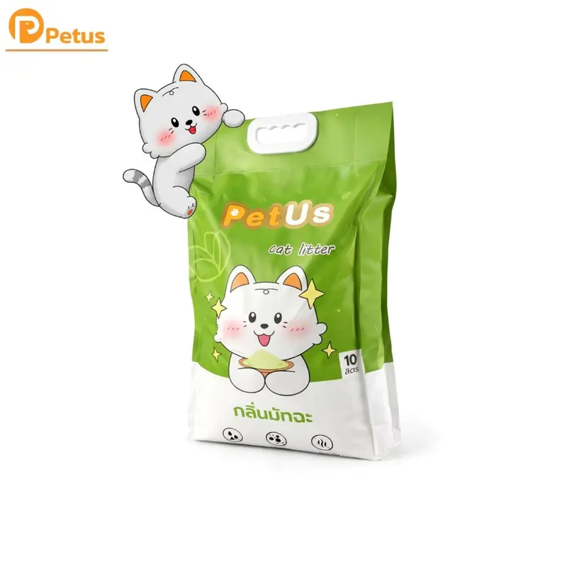 Petus Litter ทรายแมว 10 ลิตร ทรายแมวเบนโทไนท์ กลิ่นมัทฉะ Cat litter ควบคุมกลิ่นได้ดี 1 ถุง และ 3 ถุง Petus Litter ทรายแมว 10 ลิตร ทรายแมวเบนโทไนท์ กลิ่นมัทฉะ Cat litter ควบคุมกลิ่นได้ดี 1 ถุง และ 3 ถุง
