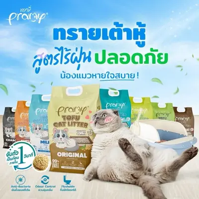 Pramy พรามี่ ทรายแมวเต้าหู้ สูตรไร้ฝุ่น… - ภาพที่ 3