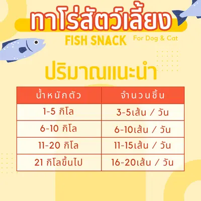 ทาโร่แมว ทาโร่หมา ไม่เค็ม สำหรับสัตว์เลี้ยงโดยเฉพาะ - ภาพที่ 3