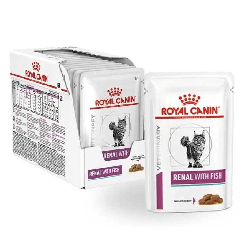 Royal Canin Renal with fish Pouch ขนาด 85กรัม x 12 ซอง อาหารเปียกแมวโรยัลคานินโรคไต ค่าไตสูง - ภาพที่ 4