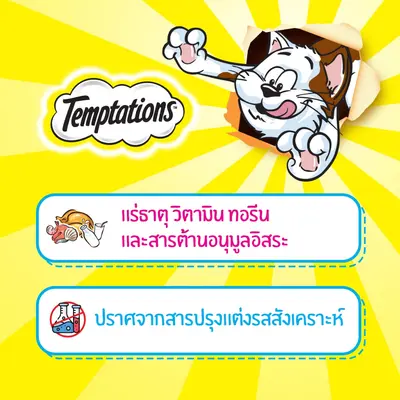 TEMPTATIONS ขนมแมวทุกรสชาติ 75 ก - ภาพที่ 5