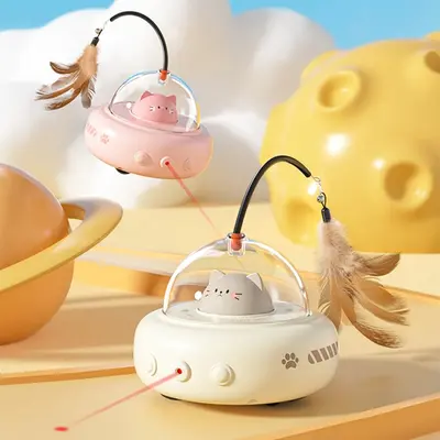 ของเล่นแมวอัตโนมัติ ซ่อนหา ชาร์จไฟได้ USB… - ภาพที่ 3