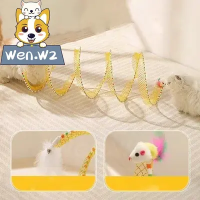 wen.W2 อุโมงค์แมวพับได้, ของเล่นกระดิ่งให้แมวเล่นเอง,… - ภาพที่ 6
