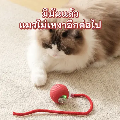 ลูกบอลแมวอัจฉริยะ ระบบหลบหลีกอัตโนมัติ 3 โหมดแสง ขนาด… - ภาพที่ 6